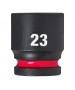 Cheie Tubulara de Impact Milwaukee Shockwave 1/2'', scurta - 23 mm