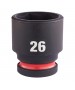 Cheie Tubulara de Impact Milwaukee Shockwave 1/2'', scurta - 26 mm