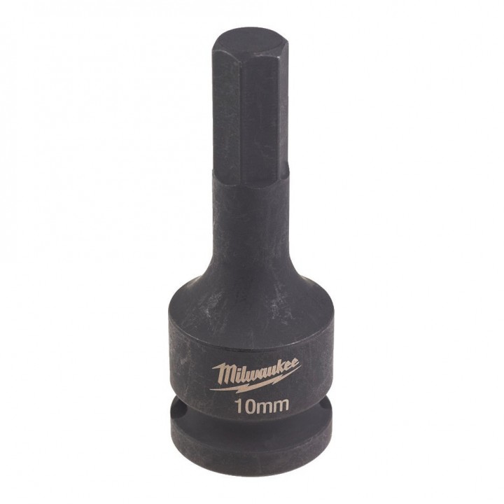 Cap Tubular Milwaukee, Shockwave, HEX10, 1/2'' Cap Tubular Milwaukee, Shockwave, HEX10, 1/2''