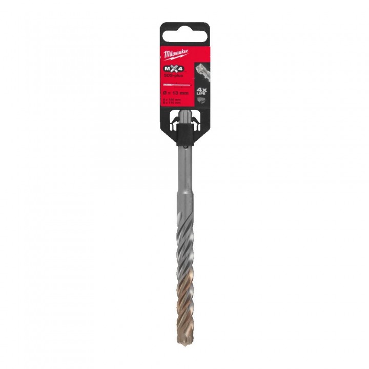 Burghiu cu 4 Taisuri Milwaukee, SDS-Plus, MX4 - 9 x 150 x 215 mm