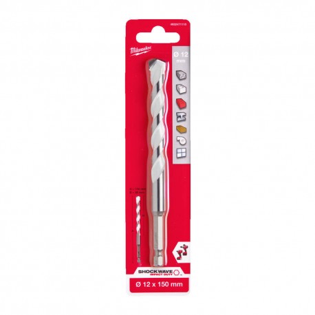 Burghiu Milwaukee Universal, Multimaterial - 12 x 150 mm