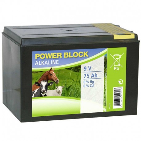 Baterie uscata alkalina Kerbl pentru gard electric 9 V - 75 Ah