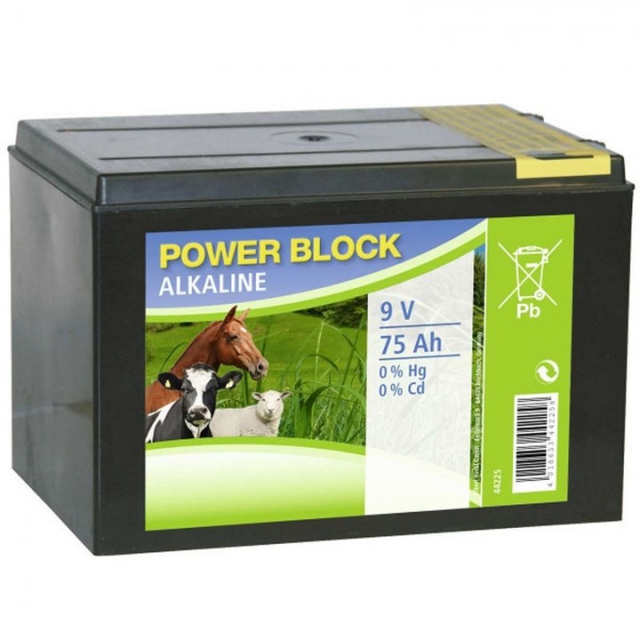 Baterie uscata alkalina Kerbl pentru gard electric 9 V - 75 Ah Baterie uscata alkalina Kerbl pentru gard electric 9 V - 75 Ah