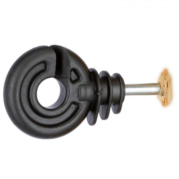 Inel izolator negru pentru fir Kerbl - punga 50 buc Inel izolator negru pentru fir Kerbl - punga 50 buc