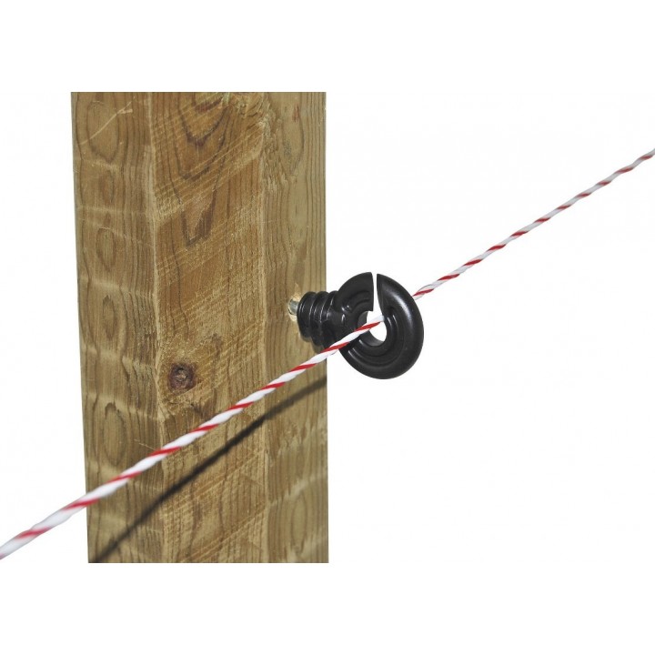 Inel izolator negru pentru fir Kerbl - punga 50 buc Inel izolator negru pentru fir Kerbl - punga 50 buc