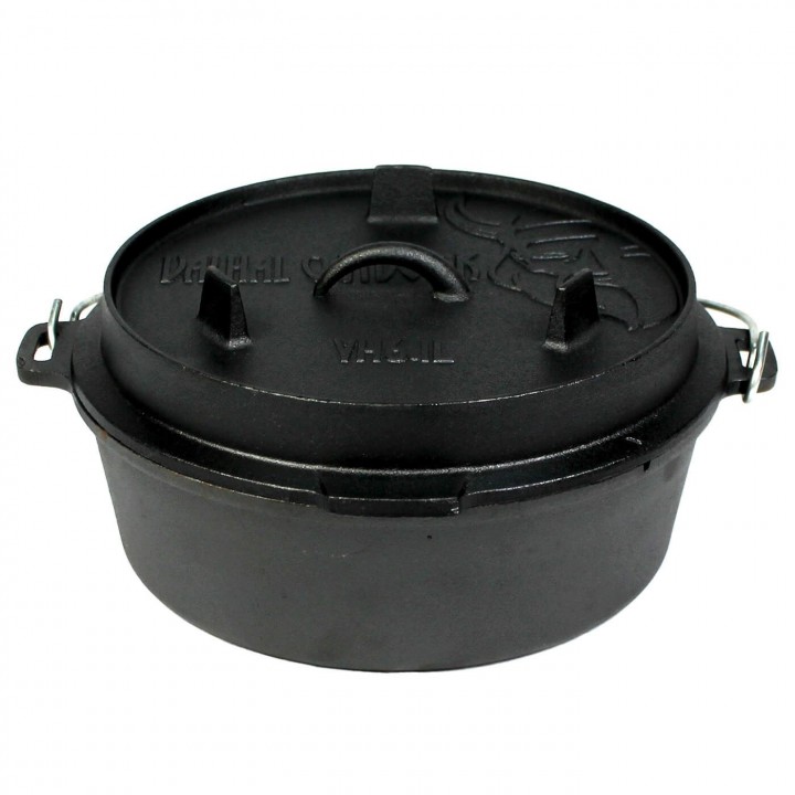 Ceaun fonta Valhal Outdoor VH6.1L - 6,1 Litri, fara picioare de fixare