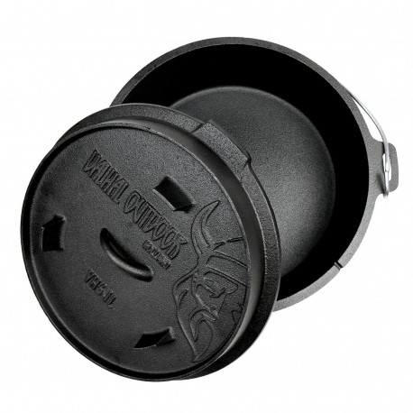 Ceaun fonta Valhal Outdoor VH6.1L - 6,1 Litri, fara picioare de fixare