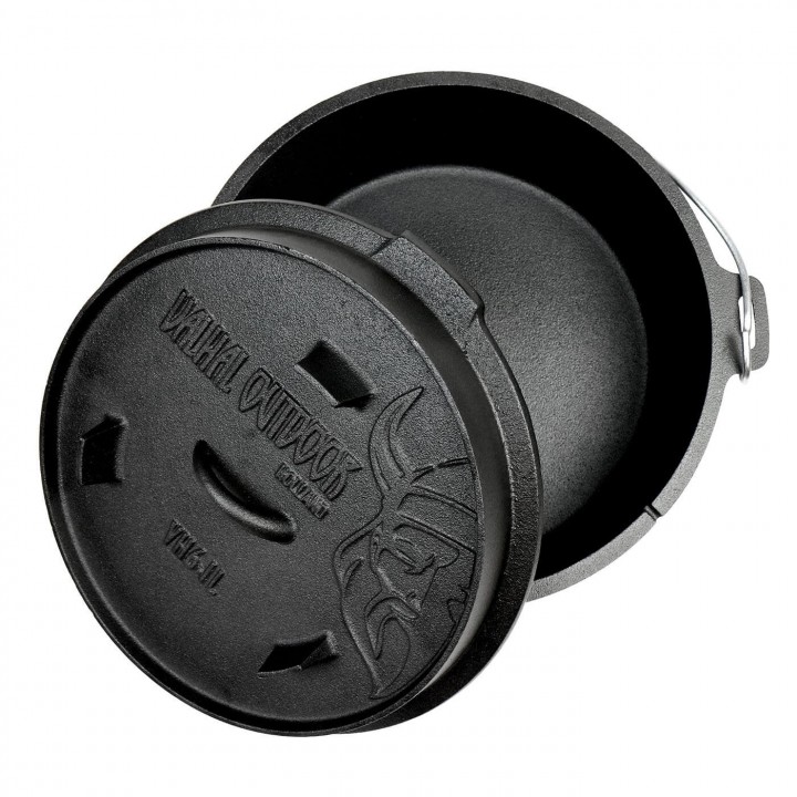 Ceaun fonta Valhal Outdoor VH6.1L - 6,1 Litri, fara picioare de fixare