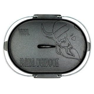 Ceaun fonta Valhal Outdoor VH9L - 9 Litri, fara picioare de fixare