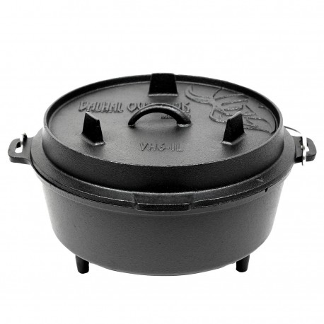 Ceaun fonta Valhal Outdoor VH6.1L+ - 6,1 Litri, cu picioare de fixare