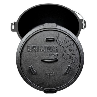 Ceaun fonta Valhal Outdoor VH8L+ - 8 Litri, cu picioare de fixare