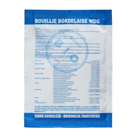Fungicid contact Zeama Bordeleza (Bouillie Bordelaise) - 50 gr.