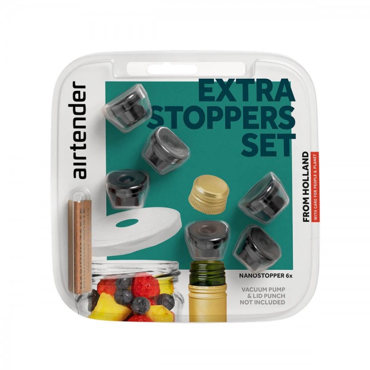 Set dopuri vidare Nanostopper Extra AIRTENDER - 6 stoppers (blister) Set dopuri vidare Nanostopper Extra AIRTENDER - 6 stoppers (blister)