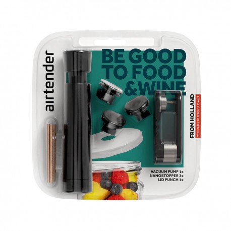 Set vacuum pentru vin & alimente AIRTENDER (blister)