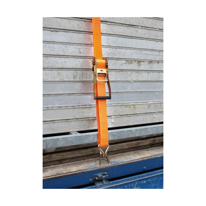 Chinga fixare Kerbl cu clichet 15 m × 50 mm - portocaliu Chinga fixare Kerbl cu clichet 15 m × 50 mm - portocaliu