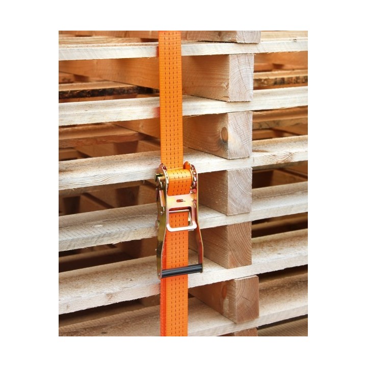 Chinga fixare Kerbl cu clichet 15 m × 50 mm - portocaliu Chinga fixare Kerbl cu clichet 15 m × 50 mm - portocaliu