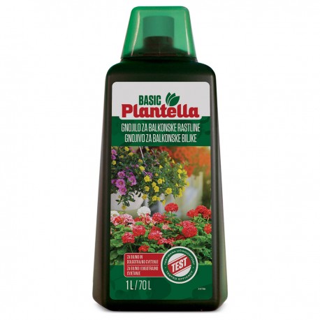 Ingrasamant pentru plante de balcon PLANTELLA BASIC - 1 Litru, Bio Plantella