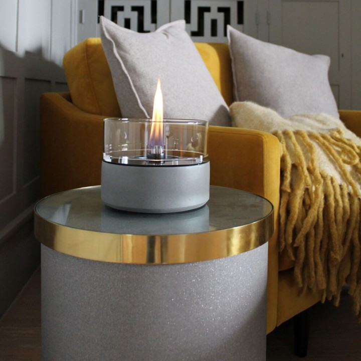 Lumanare ambientala TenderFlame CAFE 18 CONCRETE CERAMIC