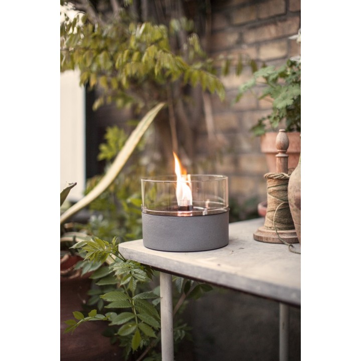 Lumanare ambientala TenderFlame CAFE 18 CONCRETE CERAMIC
