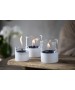 Lumanare ambientala TenderFlame LILLY 10 WHITE GLASS