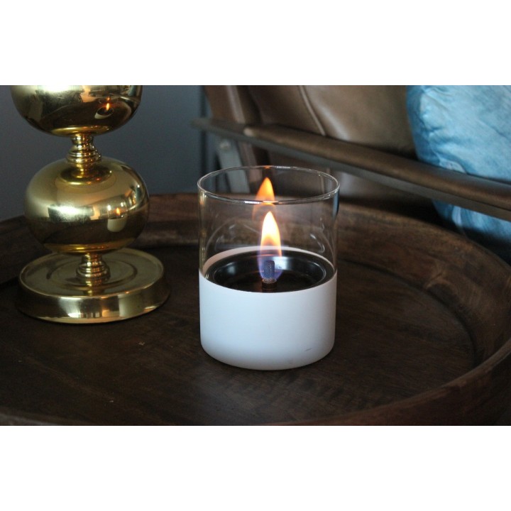 Lumanare ambientala TenderFlame LILLY 10 WHITE GLASS Lumanare ambientala TenderFlame LILLY 10 WHITE GLASS
