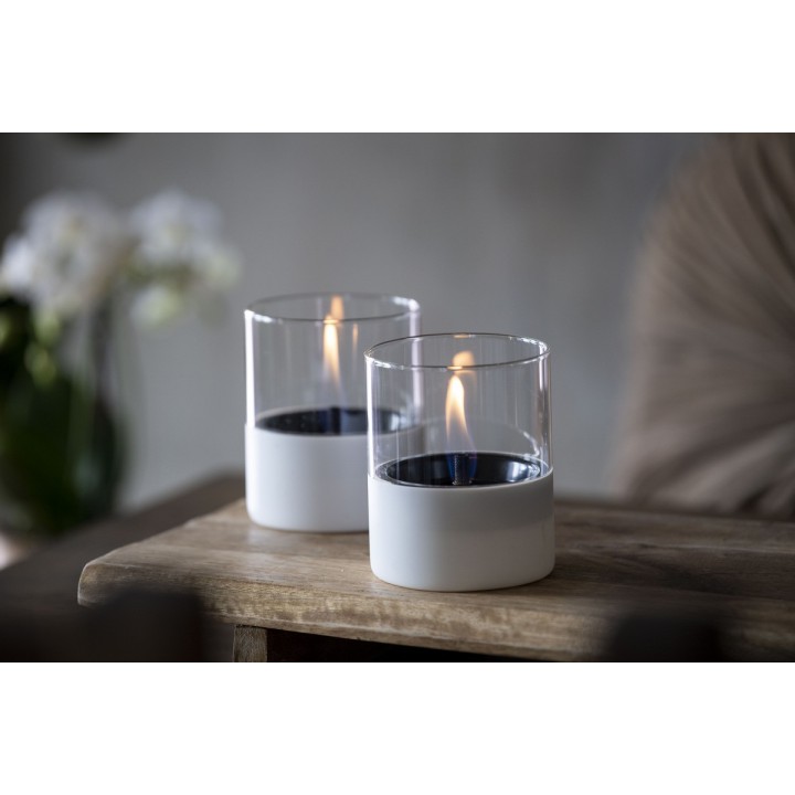 Lumanare ambientala TenderFlame LILLY 10 WHITE GLASS Lumanare ambientala TenderFlame LILLY 10 WHITE GLASS