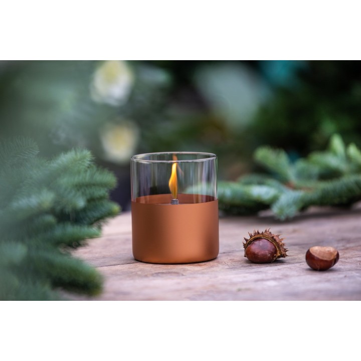Lumanare ambientala TenderFlame LILLY 10 COPPER GLASS Lumanare ambientala TenderFlame LILLY 10 COPPER GLASS