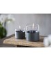 Lumanare ambientala TenderFlame LILLY 10 DARK GREY GLASS