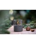 Lumanare ambientala TenderFlame LILLY 10 DARK GREY GLASS