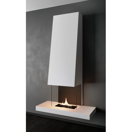 Semineu perete TenderFlame RAFF WHITE