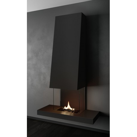 Semineu perete TenderFlame RAFF BLACK