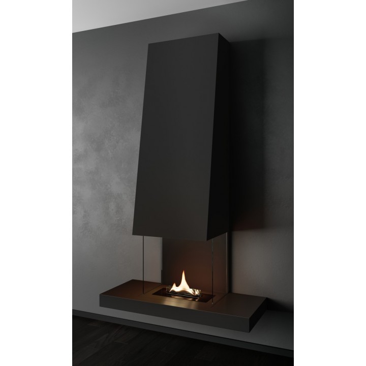 Semineu perete TenderFlame RAFF BLACK