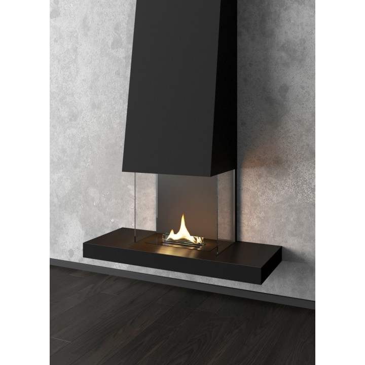 Semineu perete TenderFlame RAFF BLACK