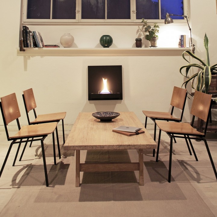 Semineu perete TenderFlame SQUARE 180