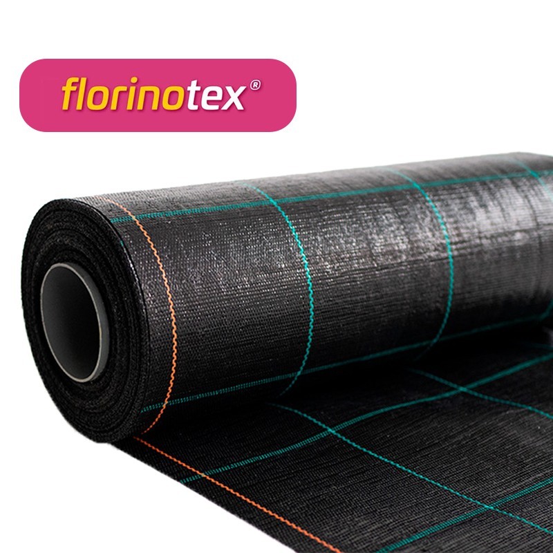 Folie antiburuieni AGROTEXTIL, 100 g/mp, Tratata UV, 6 Sezoane - Rola 0,5 x 100 m