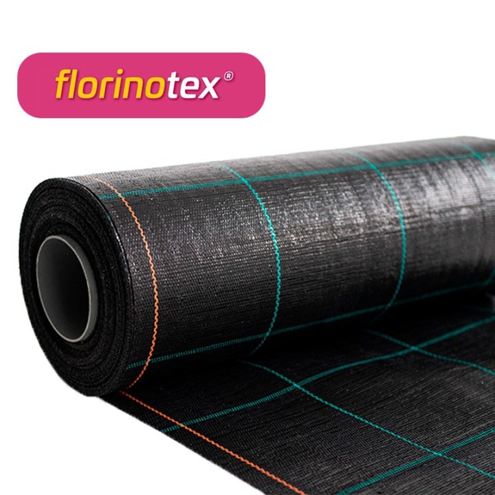 Folie antiburuieni AGROTEXTIL, 100 g/mp, Tratata UV, 6 Sezoane - Rola 0,5 x 100 m