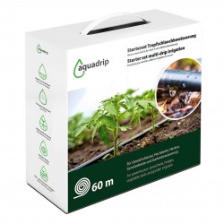 AQUADRIP - KIT Irigare prin picurare, Furtun 60 m + Accesorii, Economisiti 70% apa