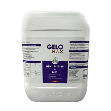 Ingrasamant foliar GELOMAX 18-17-18, 10 Litri, Legume, Cereale, Fructe