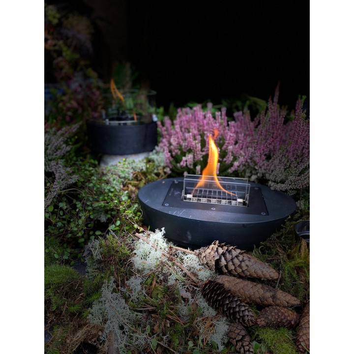 Semineu portabil TenderFlame CARNATION BLACK CERAMIC Semineu portabil TenderFlame CARNATION BLACK CERAMIC