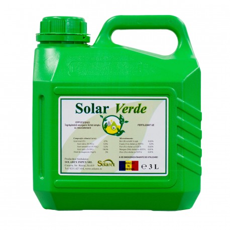 Ingrasamant foliar SOLAR VERDE - 3 Litri