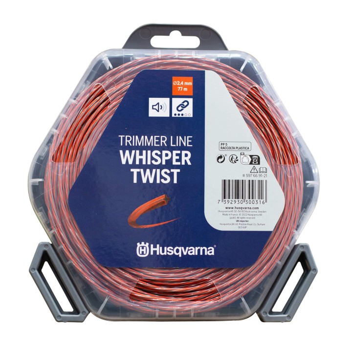 Fir motocoasa Husqvarna 2.4 mm x 77 m Whisper Twist