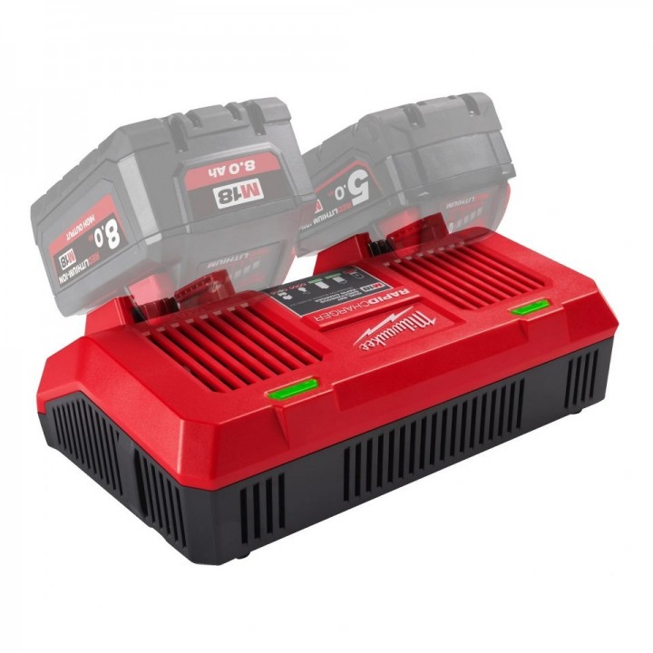 Incarcator Acumulatori Milwaukee M18 DFC, Dublu Incarcator Acumulatori Milwaukee M18 DFC, Dublu