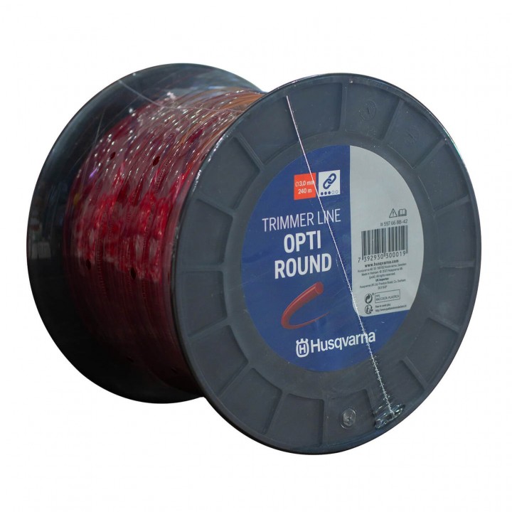 Fir motocoasa Husqvarna 3 mm x 240 m, Opti Round, Rosu, Original Fir motocoasa Husqvarna 3 mm x 240 m, Opti Round, Rosu, Original