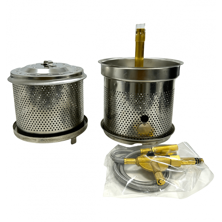 Gratar LOTUS GRILL HYBRID, gaz, carbune, gri antracit