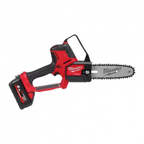 Mini Drujba pe acumulator Milwaukee M18 FHS20-552, Sina si Lant 20 cm, Include 2 Acumulatori M18-5,5 Ah, Incarcator M12-M18