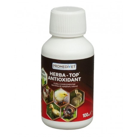 Furaj complementar HERBA-TOP Antioxidant, Promedivet - 100 ml
