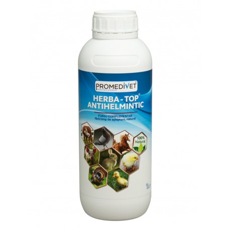 Furaj complementar HERBA-TOP Antihelmintic, Promedivet - 1 Litru
