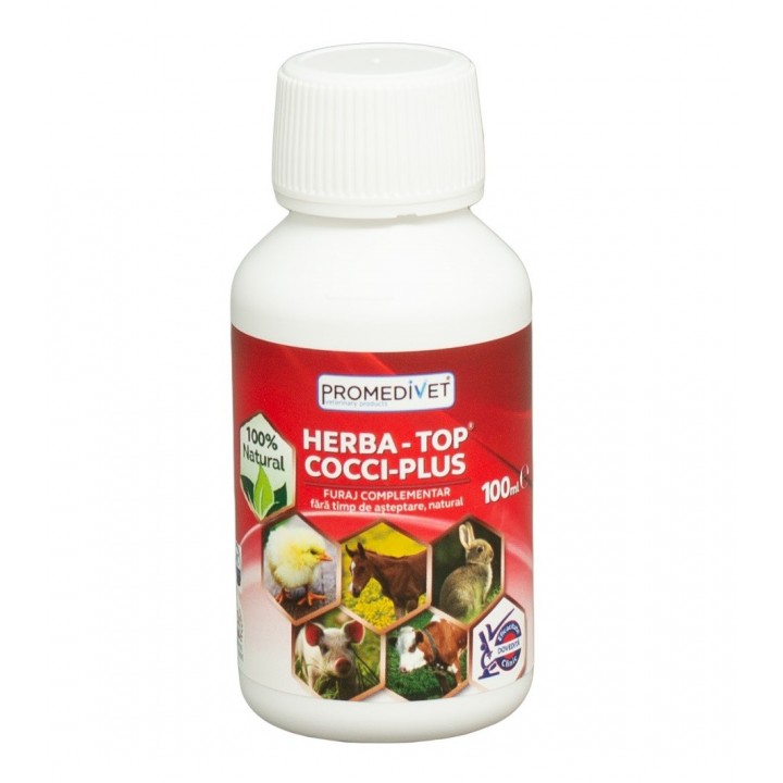Furaj complementar HERBA-TOP Cocci Plus, Promedivet - 100 ml Furaj complementar HERBA-TOP Cocci Plus, Promedivet - 100 ml