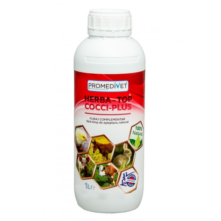 Furaj complementar HERBA-TOP Cocci Plus, Promedivet - 1 Litru Furaj complementar HERBA-TOP Cocci Plus, Promedivet - 1 Litru