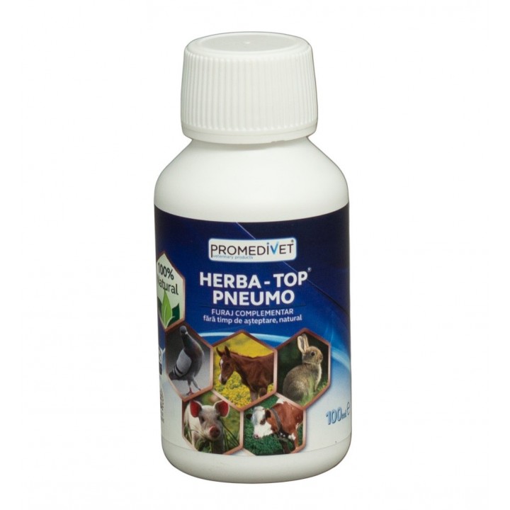 Furaj complementar HERBA-TOP Pneumo, Promedivet - 100 ml Furaj complementar HERBA-TOP Pneumo, Promedivet - 100 ml